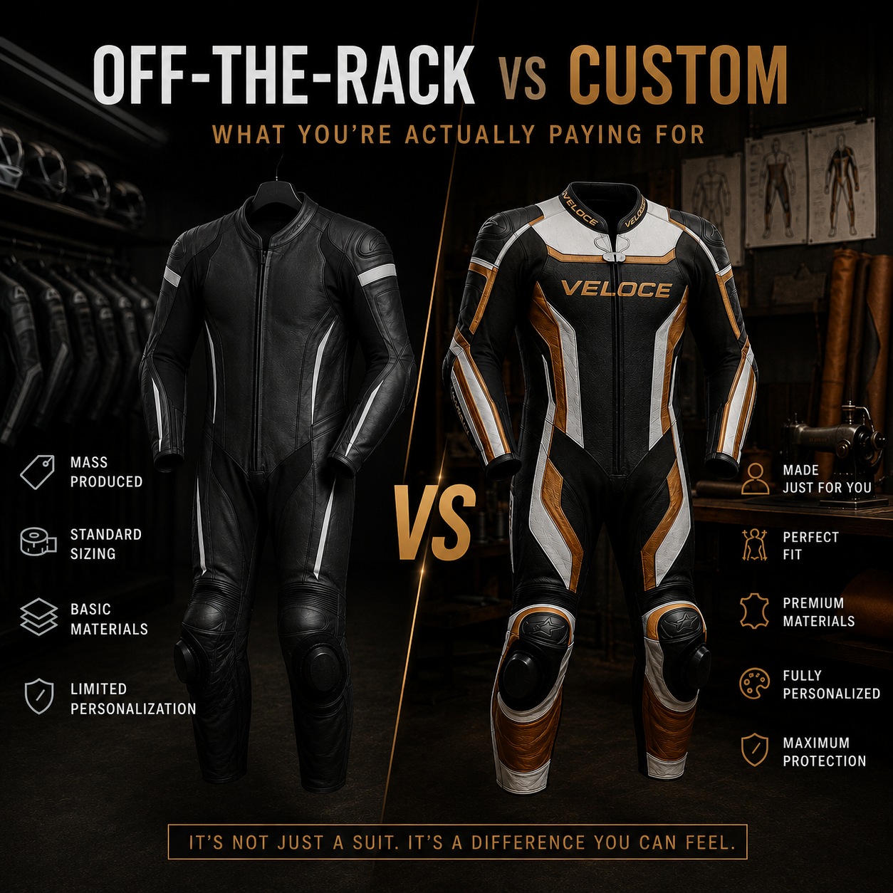 Difference Between Off-the-Rack and Custom Motorcycle Suits