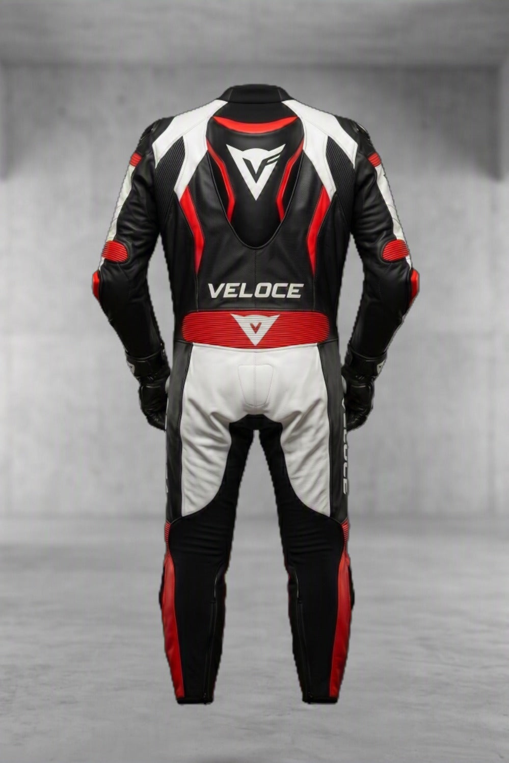 Veloce Corsa – 1-Piece Leather Motorcycle Race Suit (
