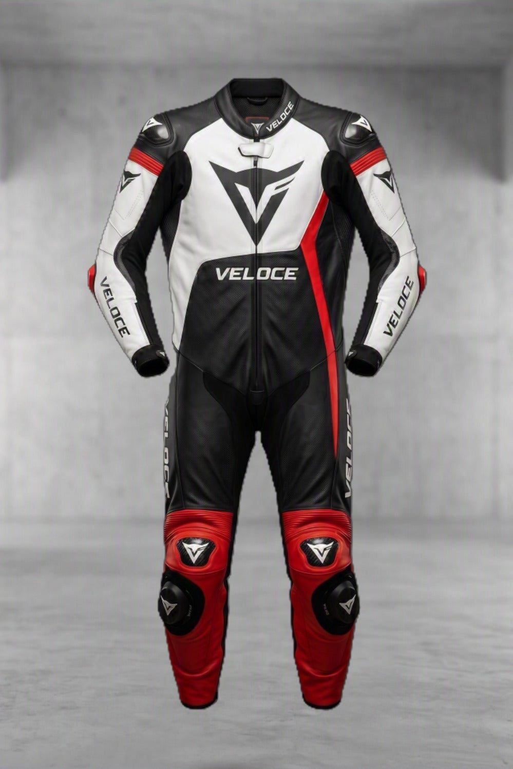 Veloce Corsa – 1-Piece Leather Motorcycle Race Suit (